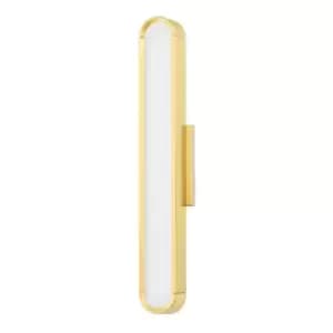 Integrated LED wall lamp Starkey Brass Brass 1 bulb 5.1cm