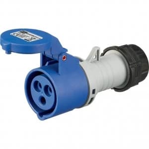 Industrial Connector, IP Rated Socket - 250V, 2P+E