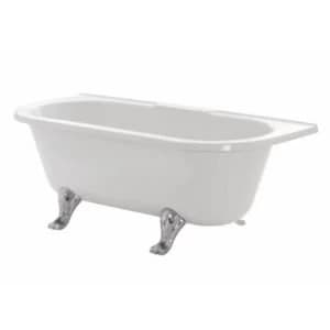 Cooke Lewis Duchess Acrylic Oval Freestanding Bath L1675mm W740mm