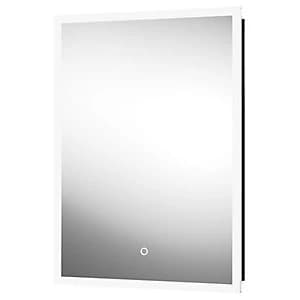 Wickes Lyttleton Colour Changing Recessed Matt Black LED Mirror Cabinet - 700 x 500mm