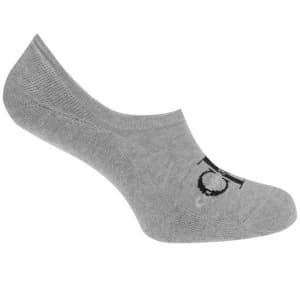 Calvin Klein Mono Logo Trainer Socks - Oxford Heather