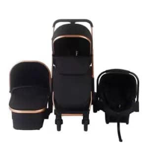 My Babiie Mb500 Rose Gold Black Quilted Travel System