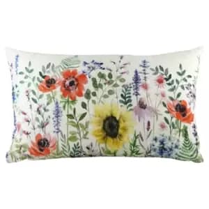 Wild Flowers Emma Rectangular Cushion Multicolour
