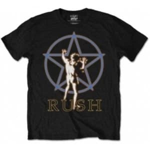 Rush Starman Glow Mens Black T Shirt: Large