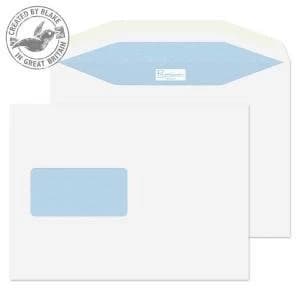 Blake Premium Postfast C5 Gummed 162mm x 238mm 90gm2 Window Mailer