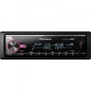 Pioneer MVH-X580DAB Car stereo DAB+ tuner, Steering wheel RC button connector, Bluetooth handsfree set