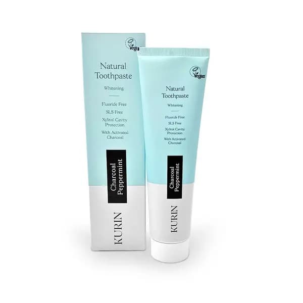 Kurin Natural Charcoal Fluoride Free Peppermint Toothpaste 100ml
