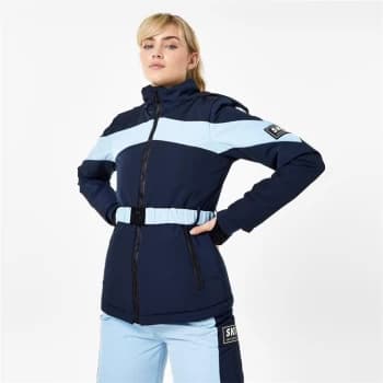 Jack Wills Belted Ski Jacket - Navy/Blue