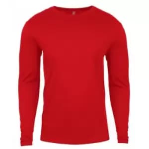 Next Level Mens Long-Sleeved T-Shirt (S) (Red)