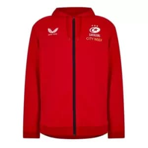 Castore Saracens Zip Hoodie Mens - Red