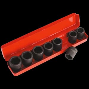 Sealey 9 Piece 3/4" Drive Hexagon Impact Socket Set 3/4"