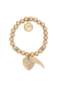 Gold 'Angelic' Charm Ball Bracelet