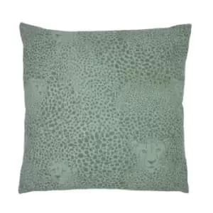 Paoletti AOP Cheetah Cushion - Sage PF