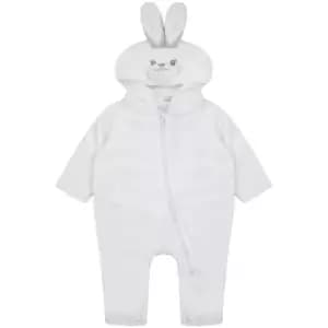 Larkwood Babies Rabbit Design All In One (6-12 Months) (White)