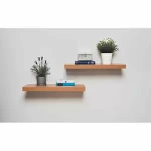Greenhurst 2Pk 40Cm Floating Shelves Oak