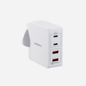 Momax One Plug 66W 4-Port Type-C PD Charger - White