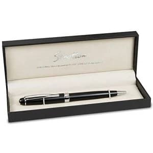 Stratton Ballpoint Pen - Black Lacquer & Chrome