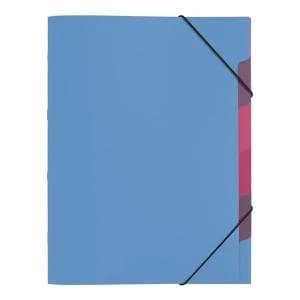 Pagna A4 5 Compartment Sorting File Light Blue Pack of 10 4180313
