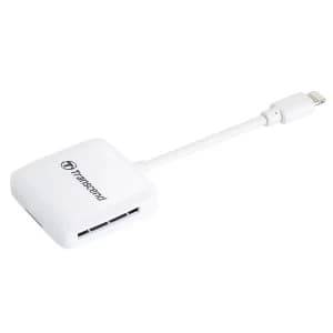 Transcend RDA2 SD/SDHX/SDXC MicroSDHC MicroSDXC Lightning Card Reader