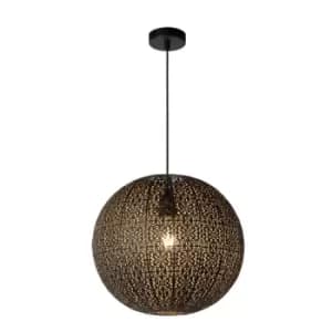 Tahar Oriental Pendant Light - 1xE27 - Black
