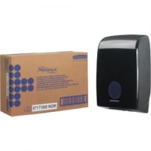 AQUARIUS Hand Towel Dispenser Interleaved Plastic Black 13.6 x 26.5 x 39.9 cm