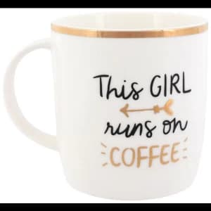 This Girl Runs On Coffee Mug