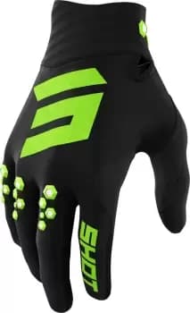 Shot Contact Motocross Gloves, black-green, Size 3XL, black-green, Size 3XL