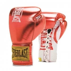 Everlast 1910 Fight Gloves Unisex Adults - METALLIC RED