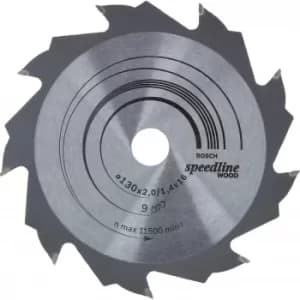 Bosch Speedline Wood Cutting Saw Blade 130mm 9T 16mm