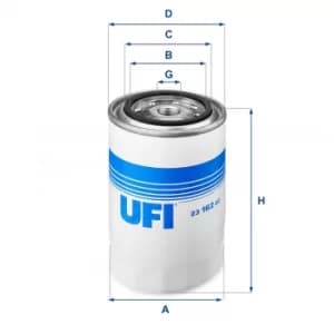 2316202 UFI Oil Filter Oil Spin-On