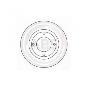 Front Pair (2x) of Brake Disc A.B.S. 16133