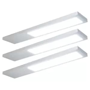 NxtGen Alabama Aluminium LED Under Cabinet Light 4W (3 Pack) Daylight
