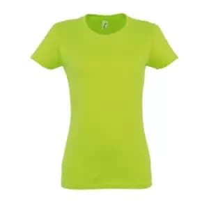 SOLS Womens/Ladies Imperial Heavy Short Sleeve T-Shirt (L) (Apple Green)