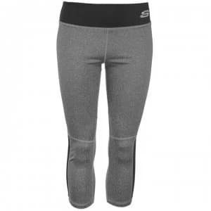 Skechers Panel Capri Pants Ladies - Charcoal Marl