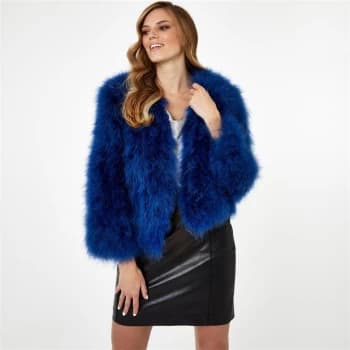 Biba x Tess Daly Marabou Feather Jacket