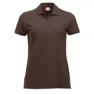 Clique Womens/Ladies Marion Polo Shirt (M) (Dark Mocha)