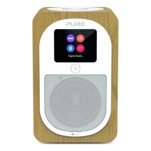Evoke H3 Compact DABFM Radio with Bluetooth and Full Colour Screen in Oak