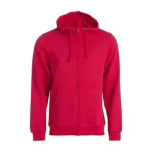 Clique Mens Basic Full Zip Hoodie (L) (Red)
