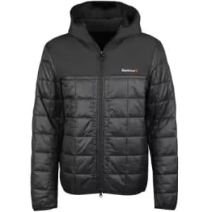 Barbour Mens Stride Fleece Jacket Black Large