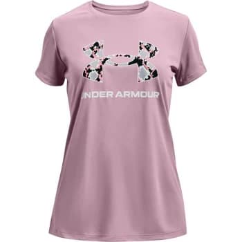 Under Armour Tech BL Solid Body Short Sleeve T Shirt Junior Girls - Mauve Pink