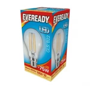 Eveready LED Filament GLS B22 1050LM BC 8.5W 27000K