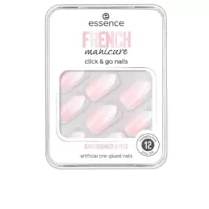 ESSENCE FRENCH manicure click & go nails unas artificiales #02-babyboomer style 12 u