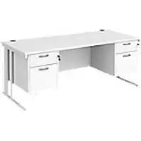 Dams International Desk MCM18P22WHWH 1,800 x 800 x 725 mm