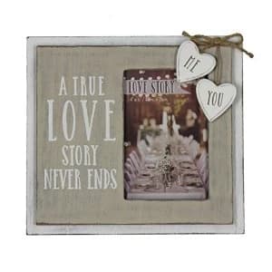 4" x 6" - Love Story Photo Frame - A True Love Story