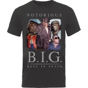 Biggie Smalls - Collage Mens Large T-Shirt - Black