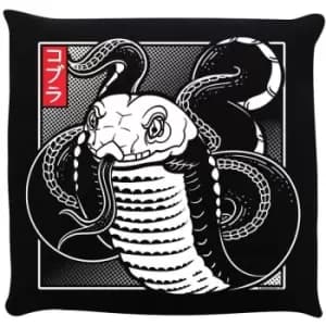 Unorthodox Collective Oriental Cobra Cushion (One Size) (Black) - Black