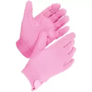 Shires Unisex Adult Newbury Gloves (L) (Pink) - Pink