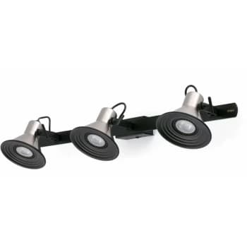 Faro Lighting - Faro Cup-3 - 3 Light Indoor Adjustable Wall Spotlight Black, Matt Nickel, GU10