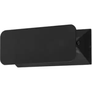 Forlight Shape LED Outdoor Up Down Wall Lamp Black, Warm-White 3000K, IP44