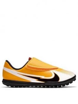 Nike Junior Mercurial Vapor 12 (v) Club Astro Turf Football Boots, Orange/White, Size 11